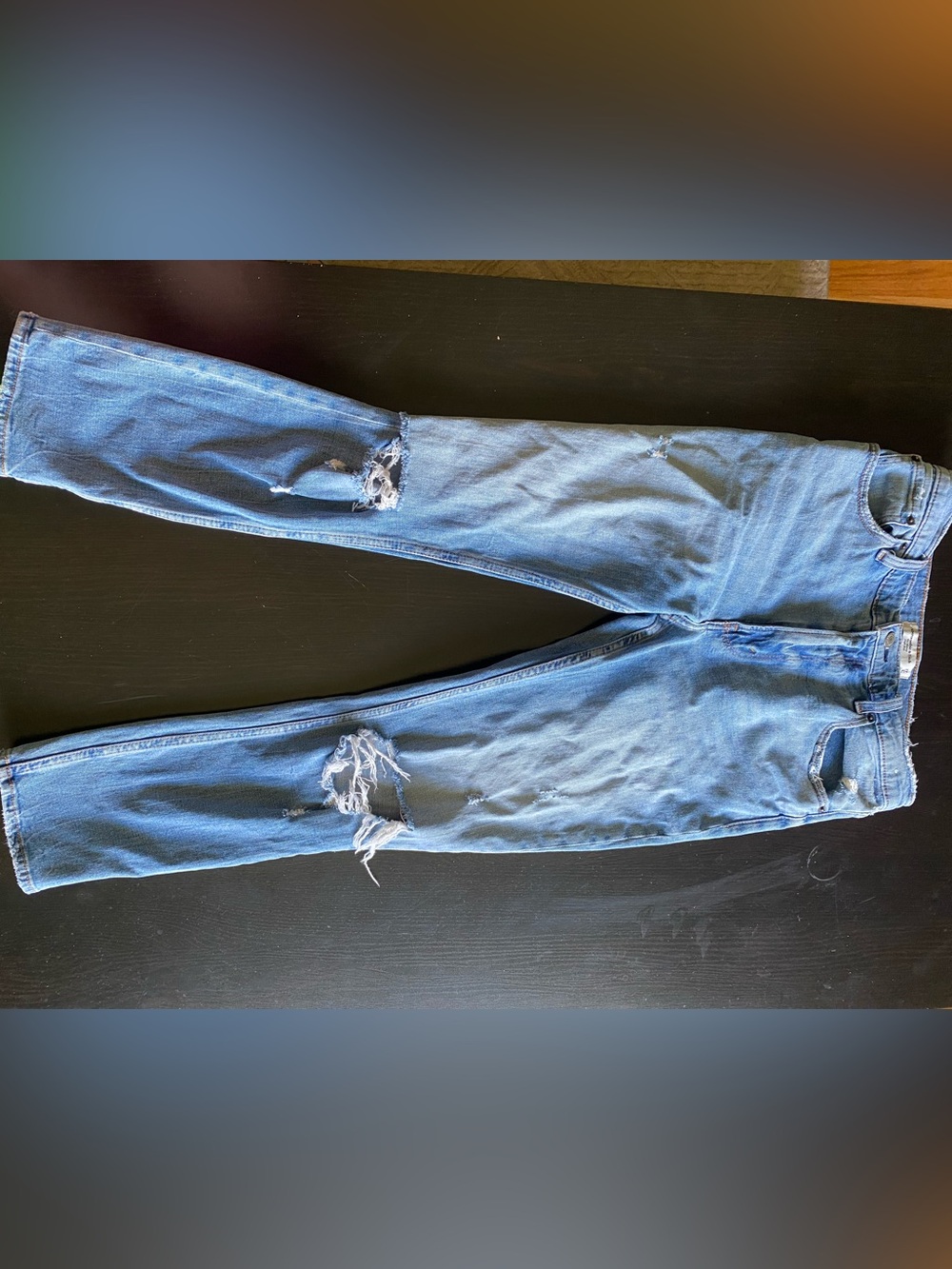 Abercrombie & Fitch Light Blue High-Rise the Skinny Jean denim size 4/27